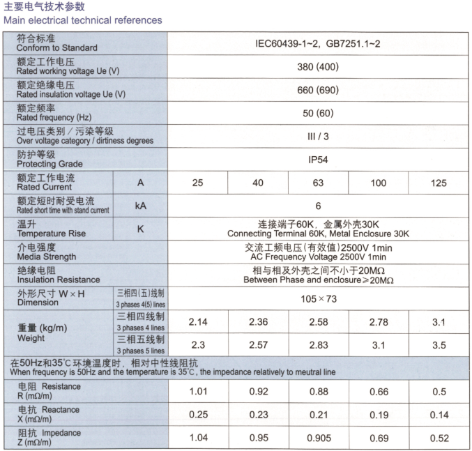 ZM-3A型照明母线系统